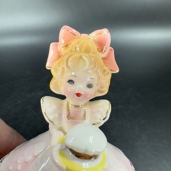 Vintage Joseph Originals Japan Girl Holding A Hat Porcelain Whimsical Figurine - Picture 7 of 12